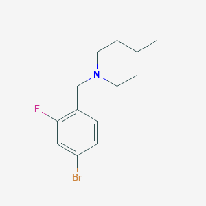 molecular formula C13H17BrFN B1395763 1-(4-溴-2-氟苄基)-4-甲基哌啶 CAS No. 1251252-63-7