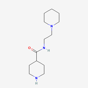 B1395767 N-(2-piperidin-1-ylethyl)piperidine-4-carboxamide CAS No. 92031-42-0