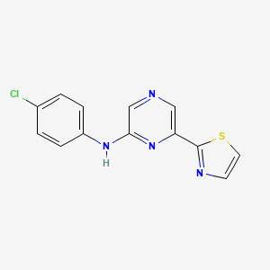 (4-Chloro-phenyl)-(6-thiazol-2-yl-pyrazin-2-yl)-amine