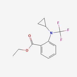 Ethyl 2-(cyclopropyl(trifluoromethyl)amino)benzoate