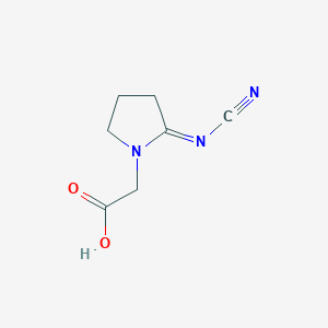 [(2E)-2-(Cyanoimino)pyrrolidin-1-yl]acetic acid