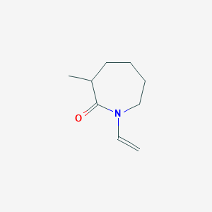 molecular formula C9H15NO B13957814 2H-Azepin-2-one, 1-ethenylhexahydro-3-methyl- CAS No. 502507-57-5