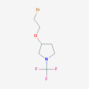 3-(2-Bromoethoxy)-1-(trifluoromethyl)pyrrolidine