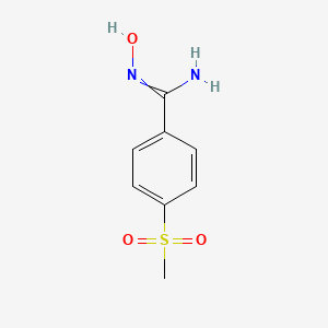 B1395784 N-Hydroxy-4-(methylsulfonyl)benzimidamide CAS No. 56935-74-1