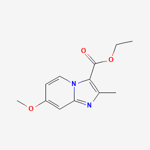 B1395788 Ethyl 7-methoxy-2-methylimidazo[1,2-a]pyridine-3-carboxylate CAS No. 854515-82-5