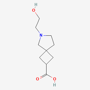 6-(2-Hydroxyethyl)-6-azaspiro[3.4]octane-2-carboxylic acid