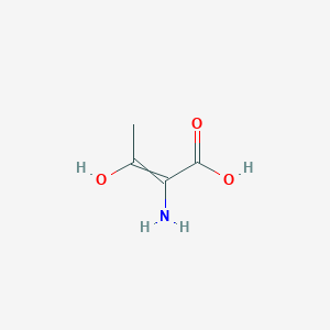 molecular formula C4H7NO3 B13957908 2-Amino-3-hydroxybut-2-enoic acid CAS No. 71264-07-8