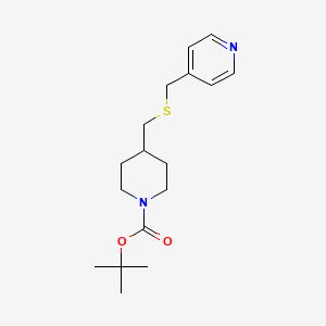 4-(Pyridin-4-ylmethylsulfanylmethyl)-piperidine-1-carboxylic acid tert-butyl ester