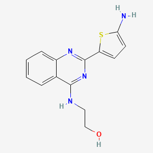 Ethanol, 2-((2-(5-amino-2-thienyl)-4-quinazolinyl)amino)-