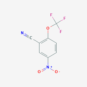 molecular formula C8H3F3N2O3 B1395798 5-硝基-2-(三氟甲氧基)苯甲腈 CAS No. 1214341-32-8