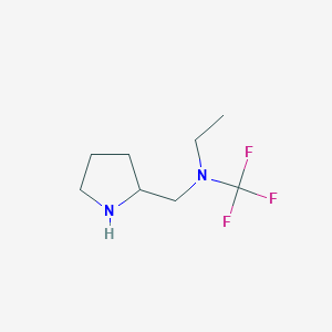 N-(pyrrolidin-2-ylmethyl)-N-(trifluoromethyl)ethanamine