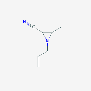 3-Methyl-1-(prop-2-en-1-yl)aziridine-2-carbonitrile