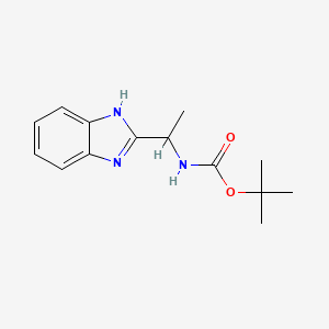 tert-butyl [1-(1H-benzoimidazol-2-yl)ethyl]carbamate