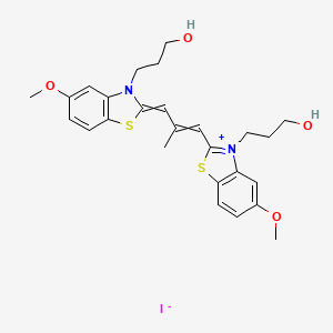 Benzothiazolium, 3-(3-hydroxypropyl)-2-(3-(3-(3-hydroxypropyl)-5-methoxy-2(3H)-benzothiazolylidene)-2-methyl-1-propenyl)-5-methoxy-, iodide