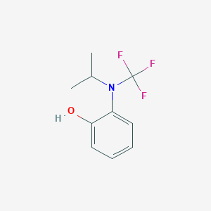 molecular formula C10H12F3NO B13958089 2-(Isopropyl(trifluoromethyl)amino)phenol 