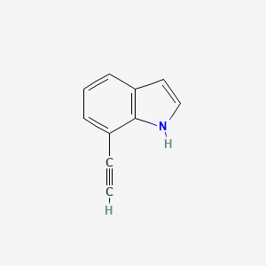molecular formula C10H7N B1395809 7-Ethynyl-1H-indole CAS No. 1057670-22-0