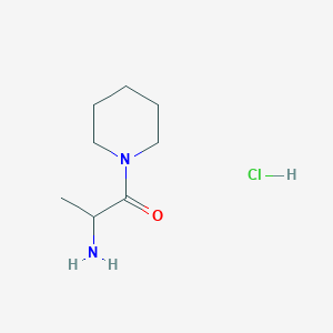 molecular formula C8H17ClN2O B1395813 2-Amino-1-(1-piperidinyl)-1-propanone hydrochloride CAS No. 1097653-04-7