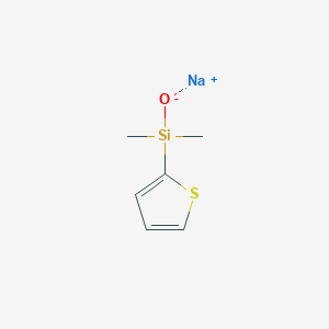 molecular formula C6H9NaOSSi B1395814 （噻吩-2-基）二甲基硅烷醇钠 CAS No. 879904-87-7