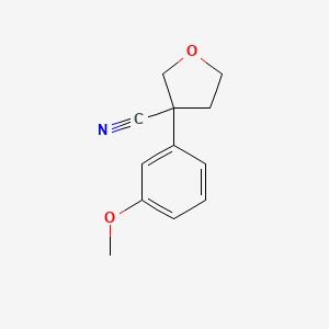3-(3-Methoxyphenyl)tetrahydrofuran-3-carbonitrile
