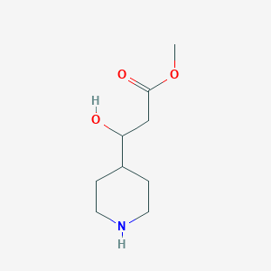 Methyl 3-hydroxy-3-(piperidin-4-yl)propanoate