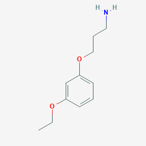B1395834 3-(3-Ethoxyphenoxy)-propylamine CAS No. 1247168-03-1