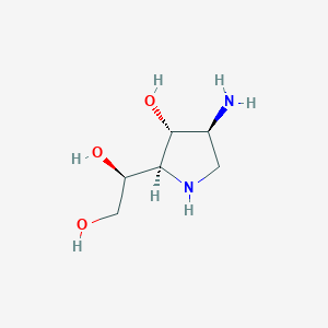 (S)-1-((2R,3R,4S)-4-Amino-3-hydroxypyrrolidin-2-yl)ethane-1,2-diol