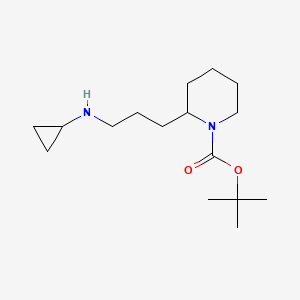 molecular formula C16H30N2O2 B13958375 tert-Butyl 2-(3-(cyclopropylamino)propyl)piperidine-1-carboxylate 