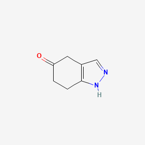 molecular formula C7H8N2O B1395838 4,5,6,7-四氢-5(1h)-吲唑酮 CAS No. 1196154-00-3