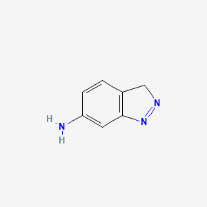 molecular formula C7H7N3 B1395839 3H-吲唑-6-胺 CAS No. 408335-40-0