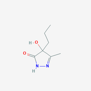 4-Hydroxy-3-methyl-4-propyl-1H-pyrazol-5(4H)-one