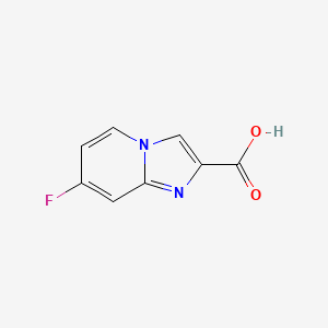 molecular formula C8H5FN2O2 B1395846 7-氟咪唑并[1,2-a]吡啶-2-羧酸 CAS No. 886363-98-0