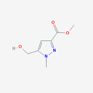 molecular formula C7H10N2O3 B1395847 5-羟甲基-1-甲基-1H-吡唑-3-羧酸甲酯 CAS No. 1208081-63-3