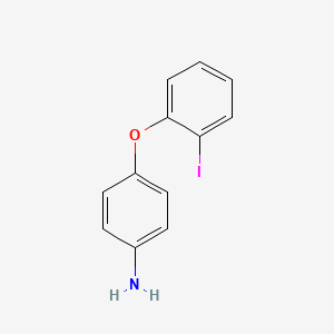 molecular formula C12H10INO B13958476 4-(2-Iodophenoxy)benzenamine CAS No. 307308-63-0