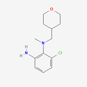 6-Chloro-N1-methyl-N1-((tetrahydro-2H-pyran-4-yl)methyl)benzene-1,2-diamine