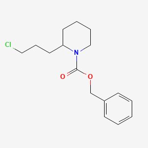 Benzyl 2-(3-chloropropyl)piperidine-1-carboxylate