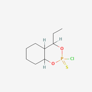 2-Chloro-4-ethylhexahydro-4H-1,3,2-benzodioxaphosphorin, 2-sulfide