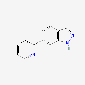 molecular formula C12H9N3 B1395870 6-Pyridin-2-YL-1H-indazole CAS No. 885272-07-1