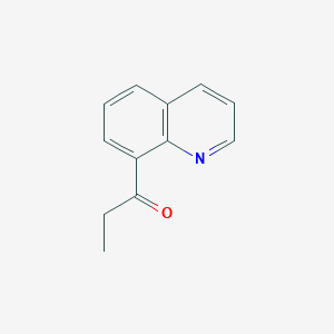 molecular formula C12H11NO B1395872 1-(Quinolin-8-yl)propan-1-one CAS No. 90029-06-4