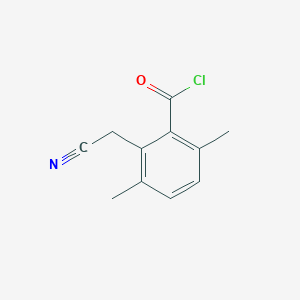 2-(Cyanomethyl)-3,6-dimethylbenzoyl chloride