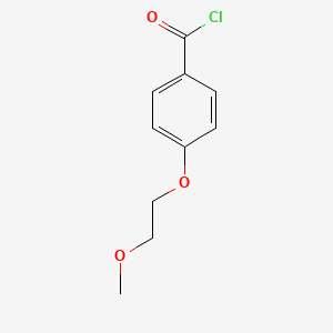 molecular formula C10H11ClO3 B13958753 4-(2-Methoxyethoxy)benzoyl chloride CAS No. 756478-87-2