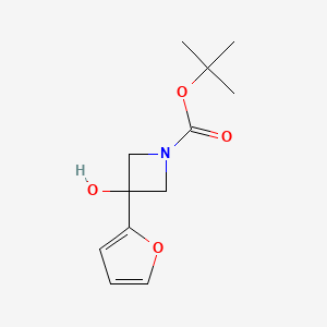 3-Furan-2-YL-3-hydroxyazetidine-1-carboxylic acid tert-butyl ester