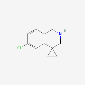 B1395876 6'-chloro-2',3'-dihydro-1'H-spiro[cyclopropane-1,4'-isoquinoline] CAS No. 885269-22-7