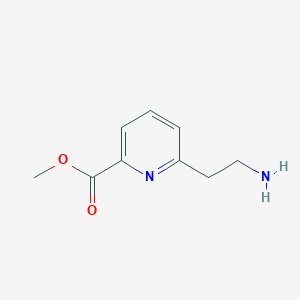 molecular formula C9H12N2O2 B1395877 Methyl 6-(2-aminoethyl)pyridine-2-carboxylate CAS No. 910405-69-5
