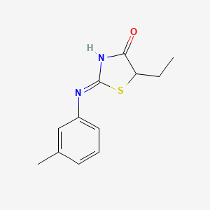 2-(m-toluidino)-5-ethylthiazol-4(5H)-one