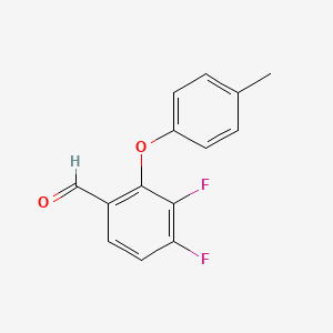 3,4-Difluoro-2-(4-methylphenoxy)benzaldehyde