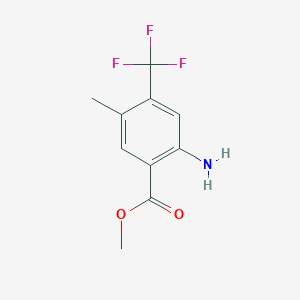 molecular formula C10H10F3NO2 B1395881 2-氨基-5-甲基-4-(三氟甲基)苯甲酸甲酯 CAS No. 872624-53-8