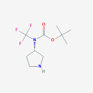 (S)-tert-butyl pyrrolidin-3-yl(trifluoromethyl)carbamate