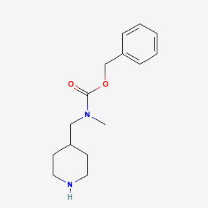 molecular formula C15H22N2O2 B1395885 Methyl-piperidin-4-ylmethyl-carbamic acid benzyl ester CAS No. 746578-71-2