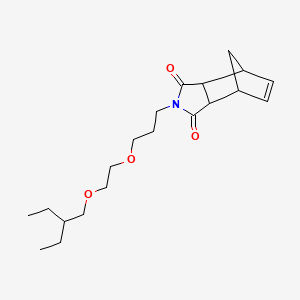 molecular formula C20H31NO4 B13958898 N-(2-Ethylbutoxyethoxypropyl)bicyclo(2.2.1)heptene-2,3-dicarboximide CAS No. 63907-07-3