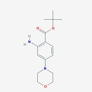 molecular formula C15H22N2O3 B1395893 Tert-butyl 2-amino-4-morpholinobenzoate CAS No. 1108745-90-9